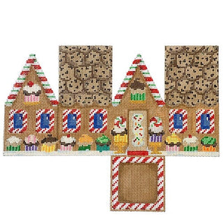 Gingerbread Cottage   Cupcakes Painted Canvas Associated Talents 
