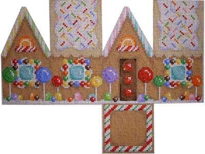Gingerbread Cottage / Sprinkles Roof Painted Canvas Associated Talents 