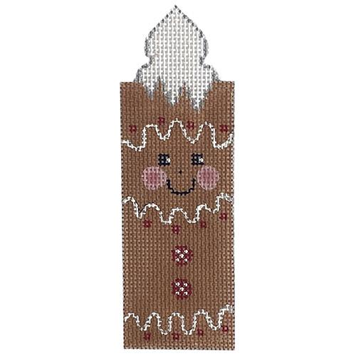 Gingerbread Girl Candle Painted Canvas Alice Peterson Company 