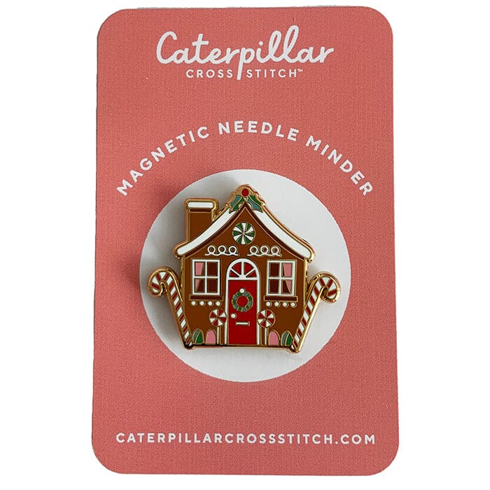 Gingerbread House Enamel Needleminder Accessories Caterpillar Cross 
