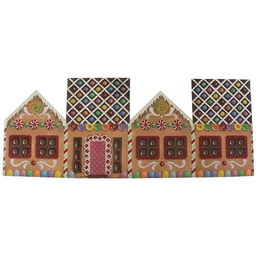 Gingerbread House / Round Candy Roof Painted Canvas Associated Talents 