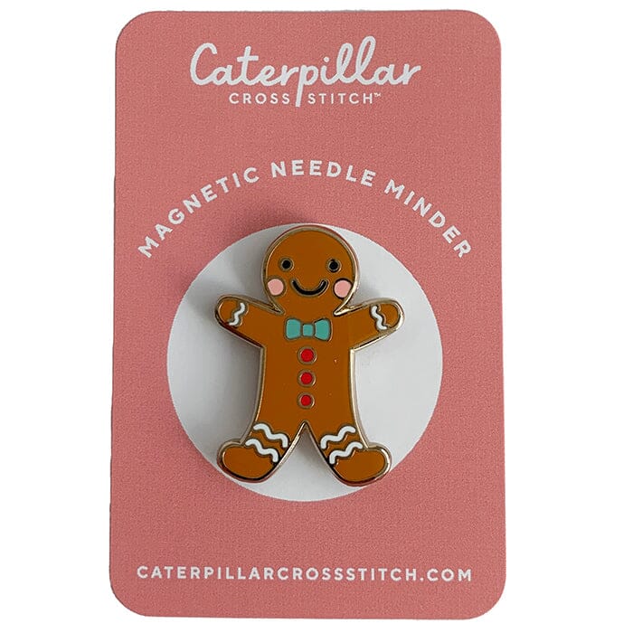 Gingerbread Man Enamel Needleminder Accessories Caterpillar Cross 
