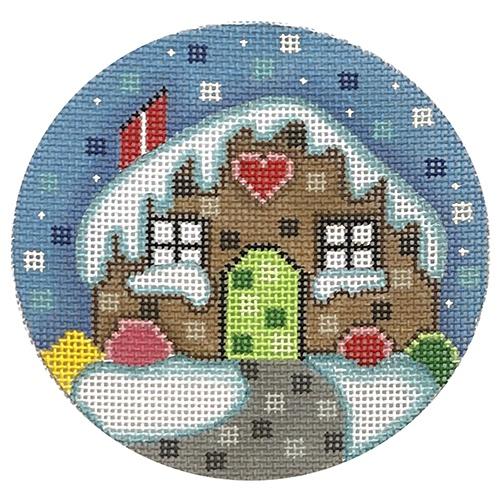 Gingerbread Ornament Painted Canvas Danji Designs 