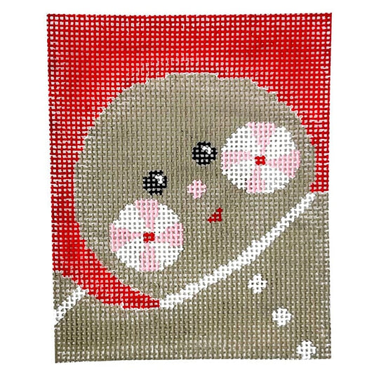Gingerbread Treat Bag with Gingerbread Insert and Stitch Guide Painted Canvas Kathy Schenkel Designs 