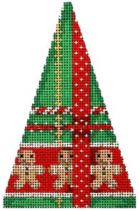 Gingerbread Woven Mini Tree Painted Canvas Associated Talents 
