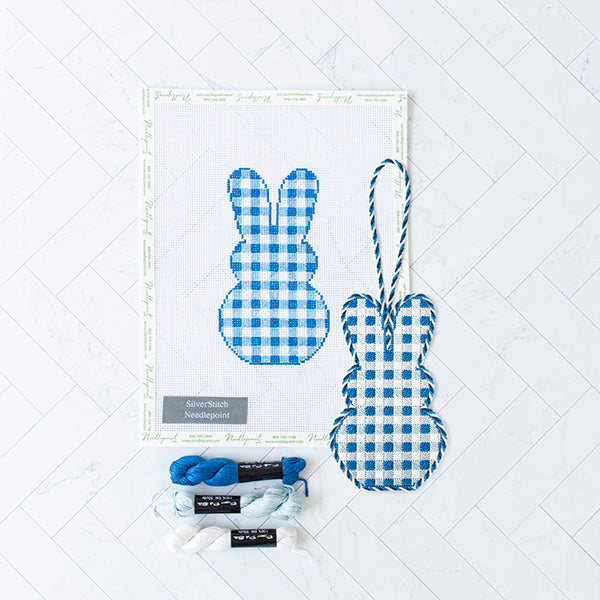 Gingham Bunny Kit Kits SilverStitch Needlepoint 