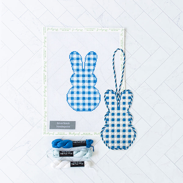 Gingham Bunny Kit Kits SilverStitch Needlepoint  - 1
