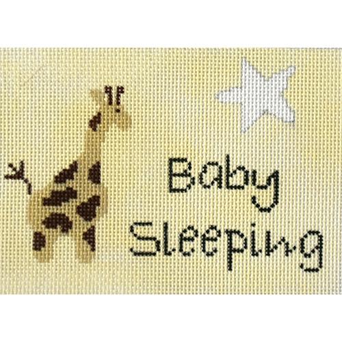 Giraffe Baby Sleeping - Ecru Painted Canvas J. Child Designs 