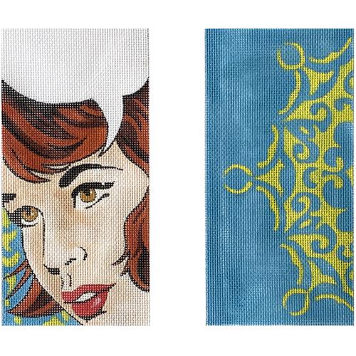 Girl with Text Bubble Eyeglass Case Painted Canvas Colors of Praise 