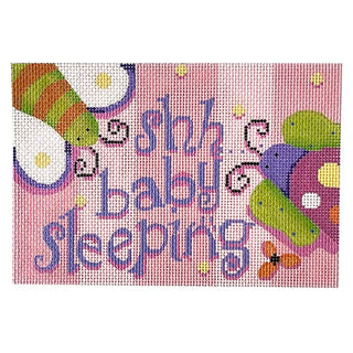 Girls Stuff Sleeping Sign Painted Canvas Associated Talents 
