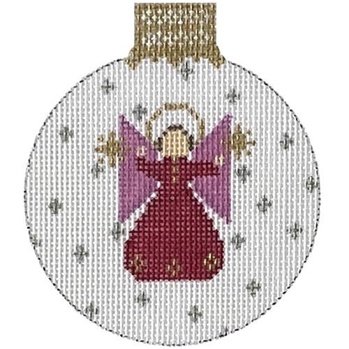 Glad Tidings Angel Reflection Bauble Painted Canvas Whimsy & Grace 