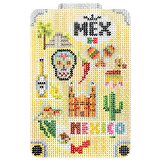 Globe Trotter: Mexico Printed Canvas Needlepoint To Go 