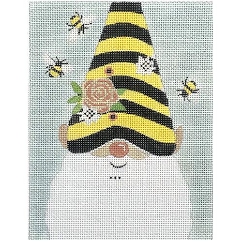 Gnome   Bee Bumbly Face Painted Canvas Painted Pony Designs  - 1