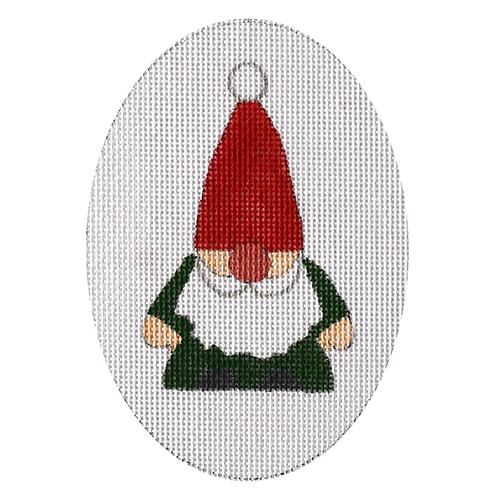 Gnome Oval Painted Canvas Raymond Crawford Designs 