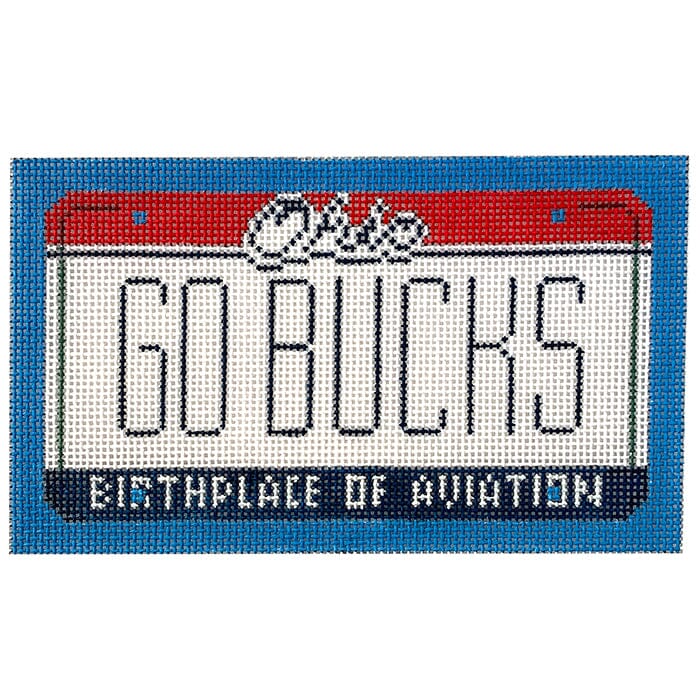 Go Bucks Ohio Painted Canvas CBK Needlepoint Collections  - 1