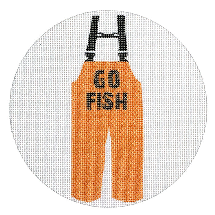 GO Fish Overalls Painted Canvas All About Stitching/The Collection Design  - 1