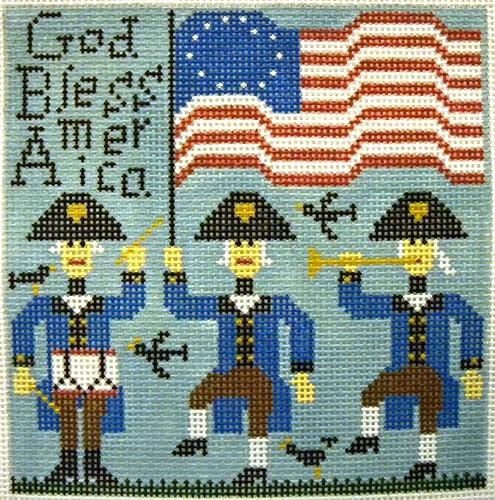 God Bless America Painted Canvas Birds of a Feather 