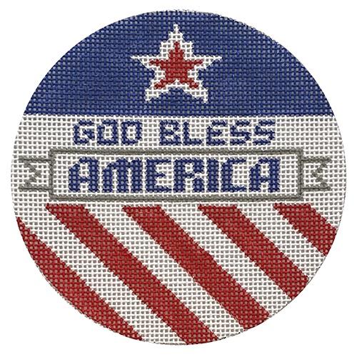 God Bless America Painted Canvas Danji Designs  - 1