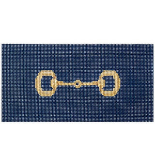 Gold Bit on Navy Background Painted Canvas Associated Talents 
