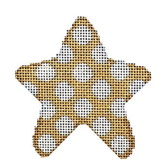 Gold Coin Dot Mini Star Painted Canvas Associated Talents  - 1