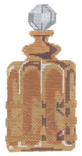 Gold Perfume Bottle Painted Canvas Labors of Love Needlepoint 