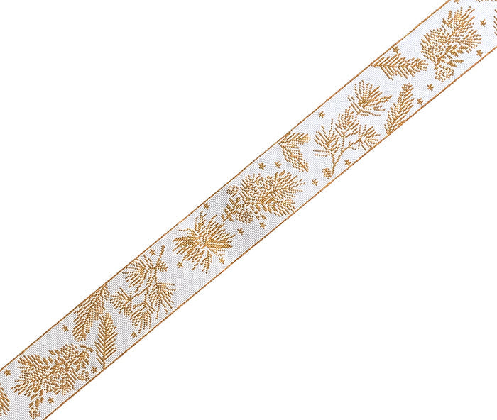 Gold Pine Bough Gusset for 10" Tree Star Painted Canvas Whimsy & Grace - 1