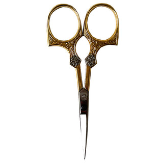 Gold Plated 3.5" Diamond Star Scissors Accessories Fleur de Paris 

