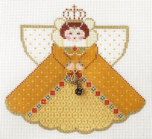 Gold Queen Angel Painted Canvas Painted Pony Designs  - 1