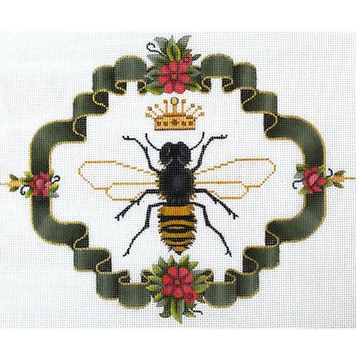 Gold Queen Bee Painted Canvas Melissa Shirley Designs  - 1
