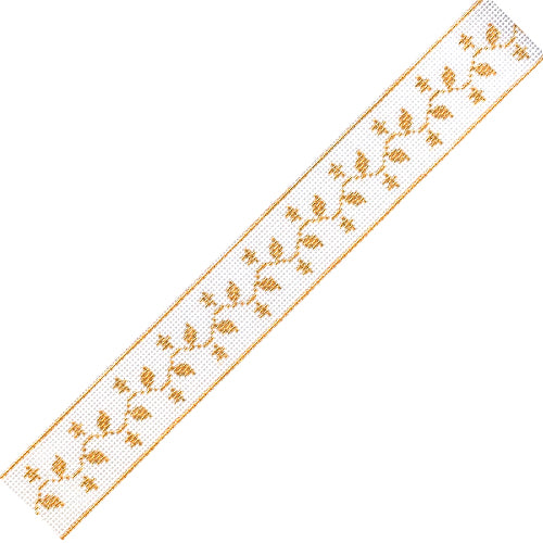 Gold Vine Gusset Painted Canvas Whimsy & Grace - 1