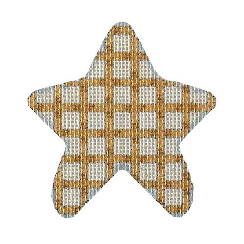 Gold Weave Mini Star Painted Canvas Associated Talents 