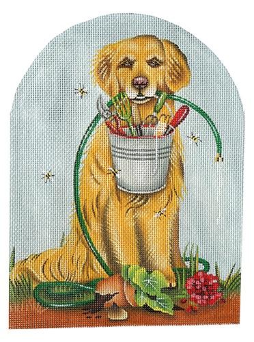 Golden Gardener Painted Canvas Mary Lake Thompson 