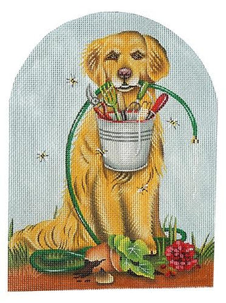 Golden Gardener Painted Canvas Mary Lake Thompson 

