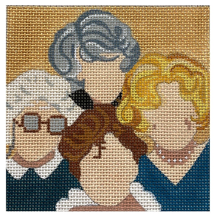 Golden Girls Series Coaster Painted Canvas Melissa Prince Designs  - 1