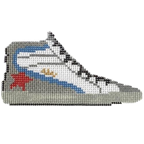 Golden Goose Inspired Sneaker   High Tops Painted Canvas Rachel Barri Designs  - 1