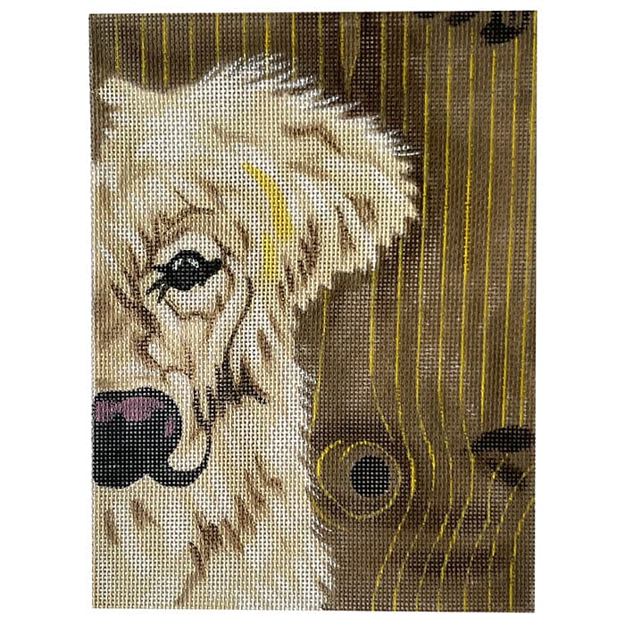 Golden Lab Painted Canvas Walker's Needlepoint  - 1