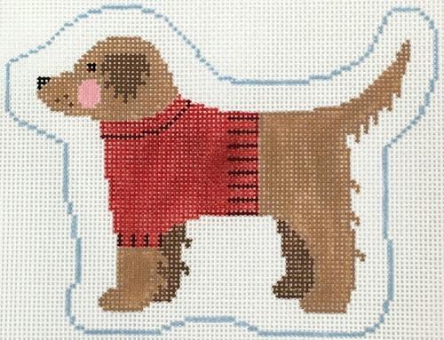 Golden Retriever Profile Painted Canvas Kathy Schenkel Designs 
