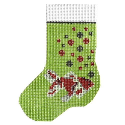 Goldie Mini Stocking Painted Canvas J. Child Designs  - 1
