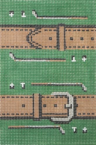 Golf & Belt Painted Canvas Lee's Needle Art Inc.  - 1