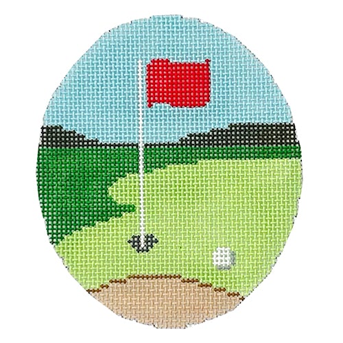 Golf Hole ZIA Painted Canvas Danji Designs  - 1