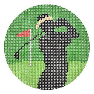Golfer Painted Canvas Lee's Needle Art Inc. 
