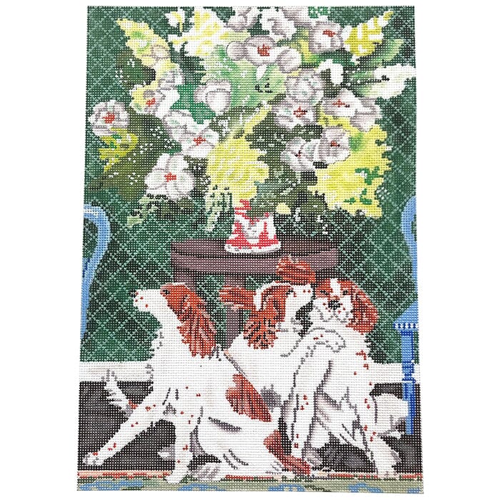 Goodnight Little Redheads Painted Canvas CBK Needlepoint Collections  - 1