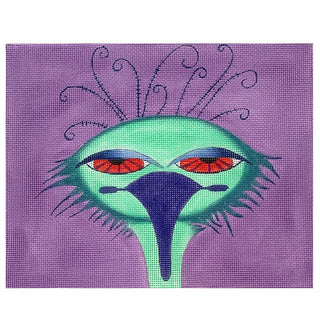 Grape Beaked Heron Painted Canvas Zecca 
