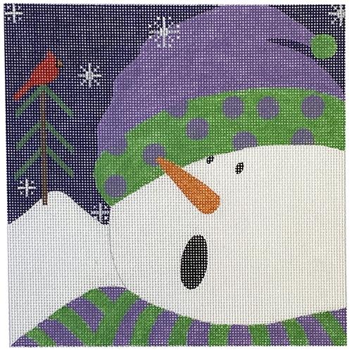 Graphic Polka Dot Hat Painted Canvas Pepperberry Designs  - 1