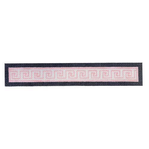 Greek Key Fob Painted Canvas Morgan Julia Designs  - 1