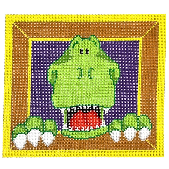 Green Monster Painted Canvas CBK Needlepoint Collections  - 1