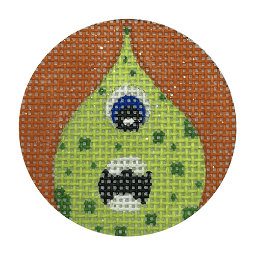 Green Monster Painted Canvas Funda Scully 
