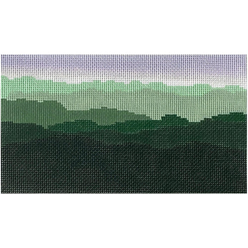 Green Mountains Painted Canvas Blue Ridge Stitchery  - 1