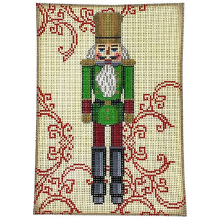 Green Nutcracker Rectangle Painted Canvas Birds of a Feather 
