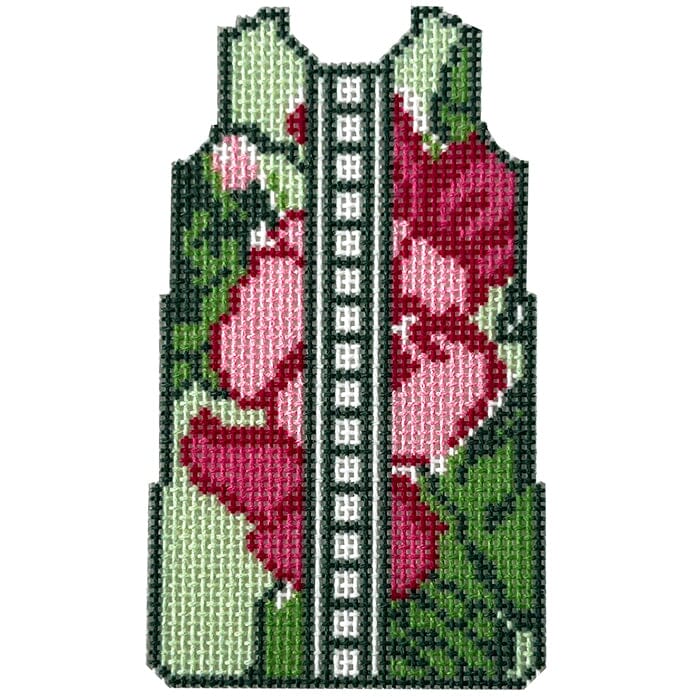 Green Shift Printed Canvas Needlepoint To Go 
